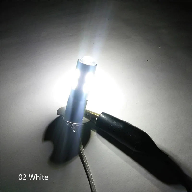 2pcs H3 LED Car Light Bulbs – 12V 5W | Long-Life, Shock-Resistant | Dashboard & Instrument Lighting