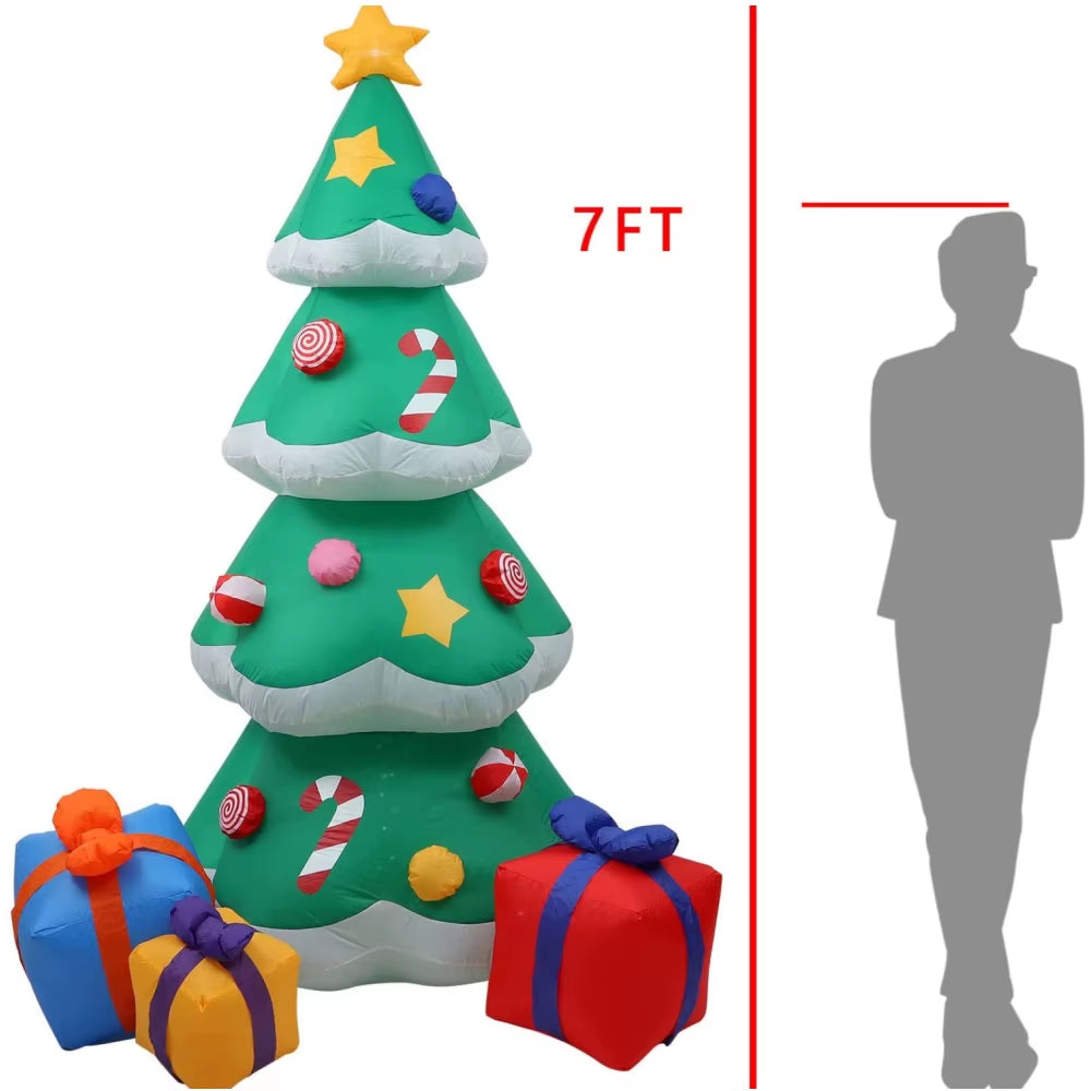 Inflatable Christmas Decoration – Polyester Fabric | EU/UK Plug | Indoor & Outdoor Holiday Display