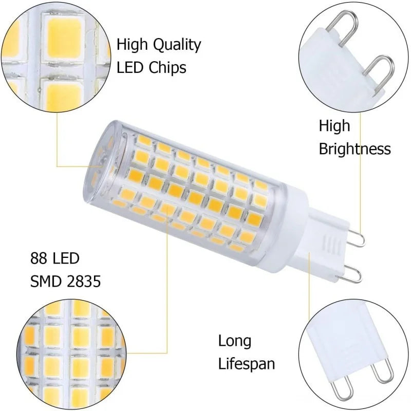 G9 LED Bulb – Energy Saving 5W–25W | Warm White & Cool White | 360° Beam