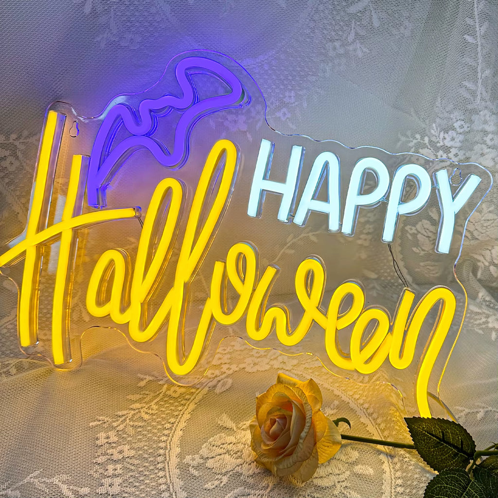 Happy Halloween LED Neon Sign 
