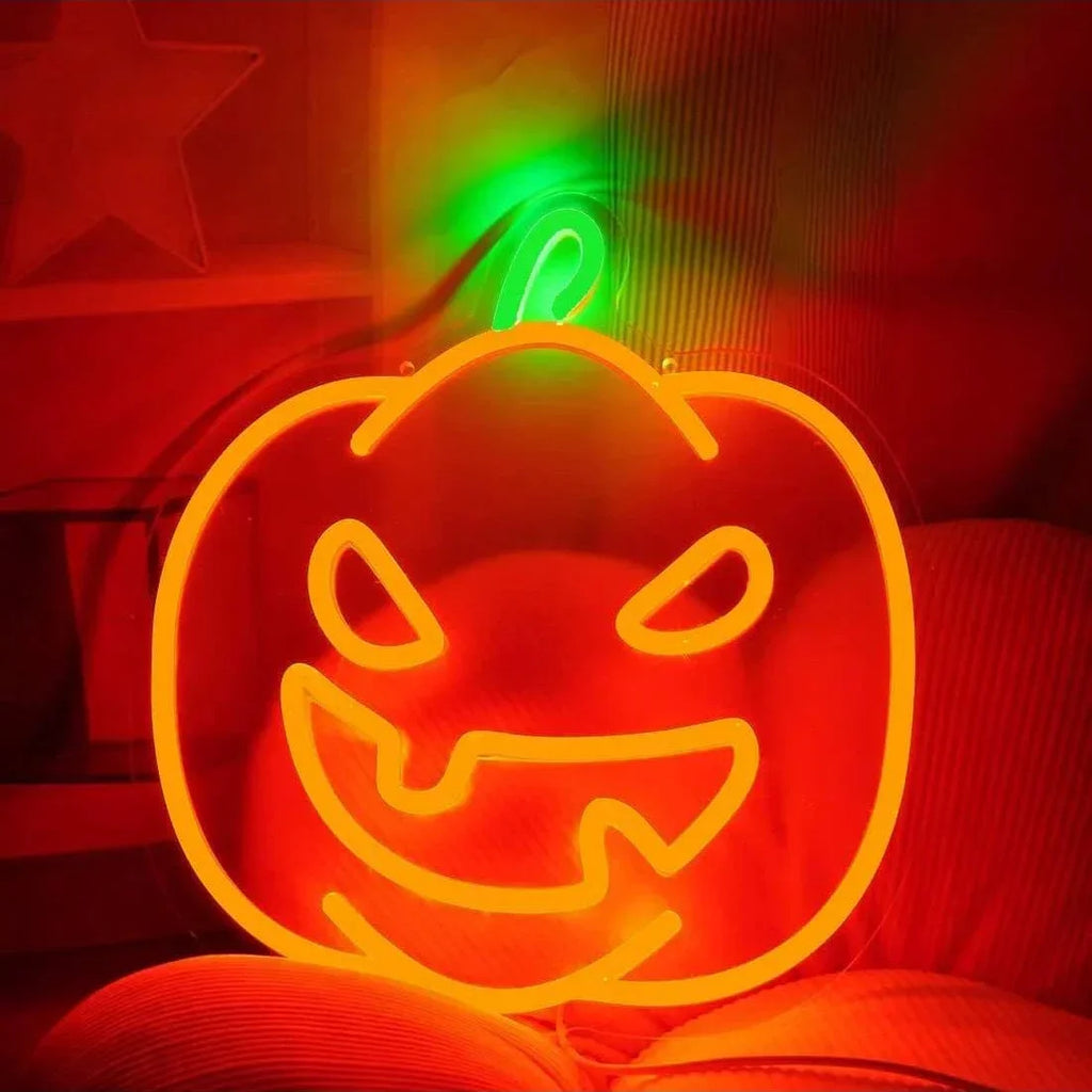 Halloween Pumbkin Neon Light