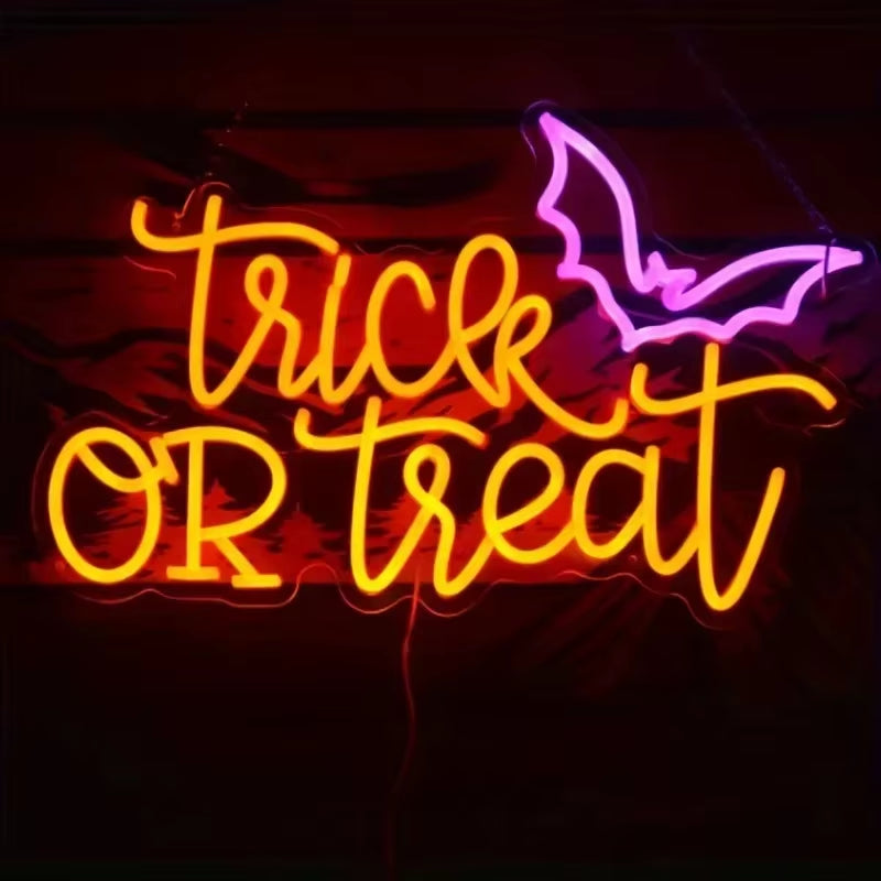 Trick or Treat Neon Sign 