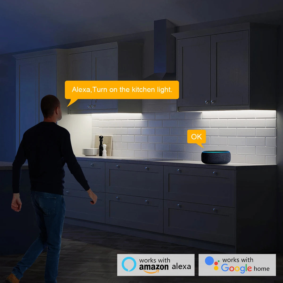 WiFi Smart LED Strip Light – 5V | Tuya/Smart Life App | Alexa & Google Compatible | 1M–5M | White/Warm/Natural