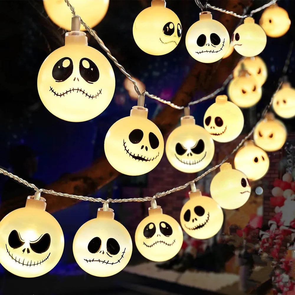 2025 Halloween Ghost String Lights LED 
