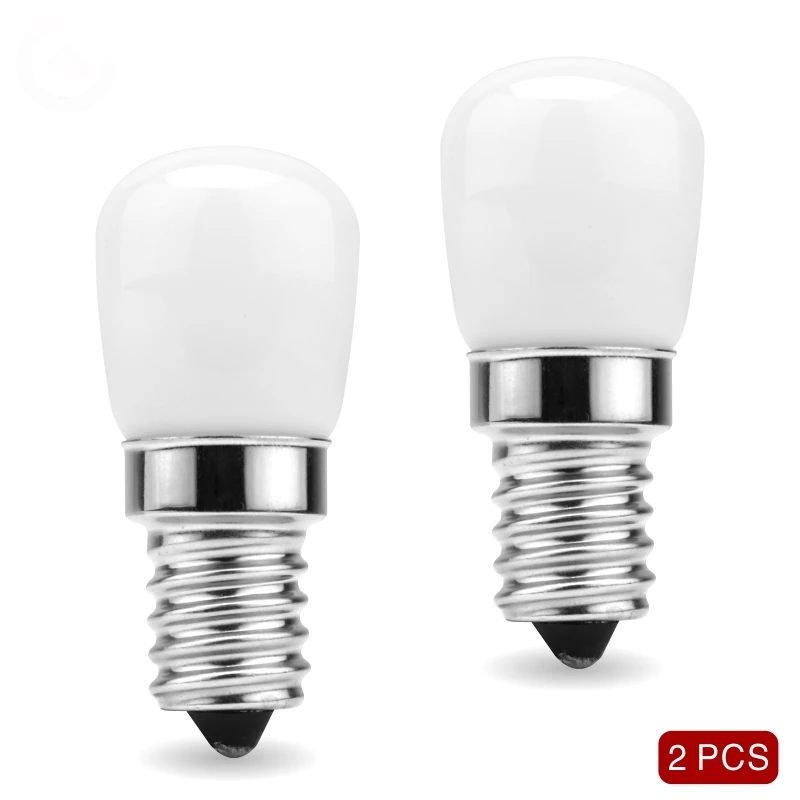  2pcs E14 LED Fridge Light Bulb | 3W Refrigerator Corn Lamp | Warm & Cool White | 220V