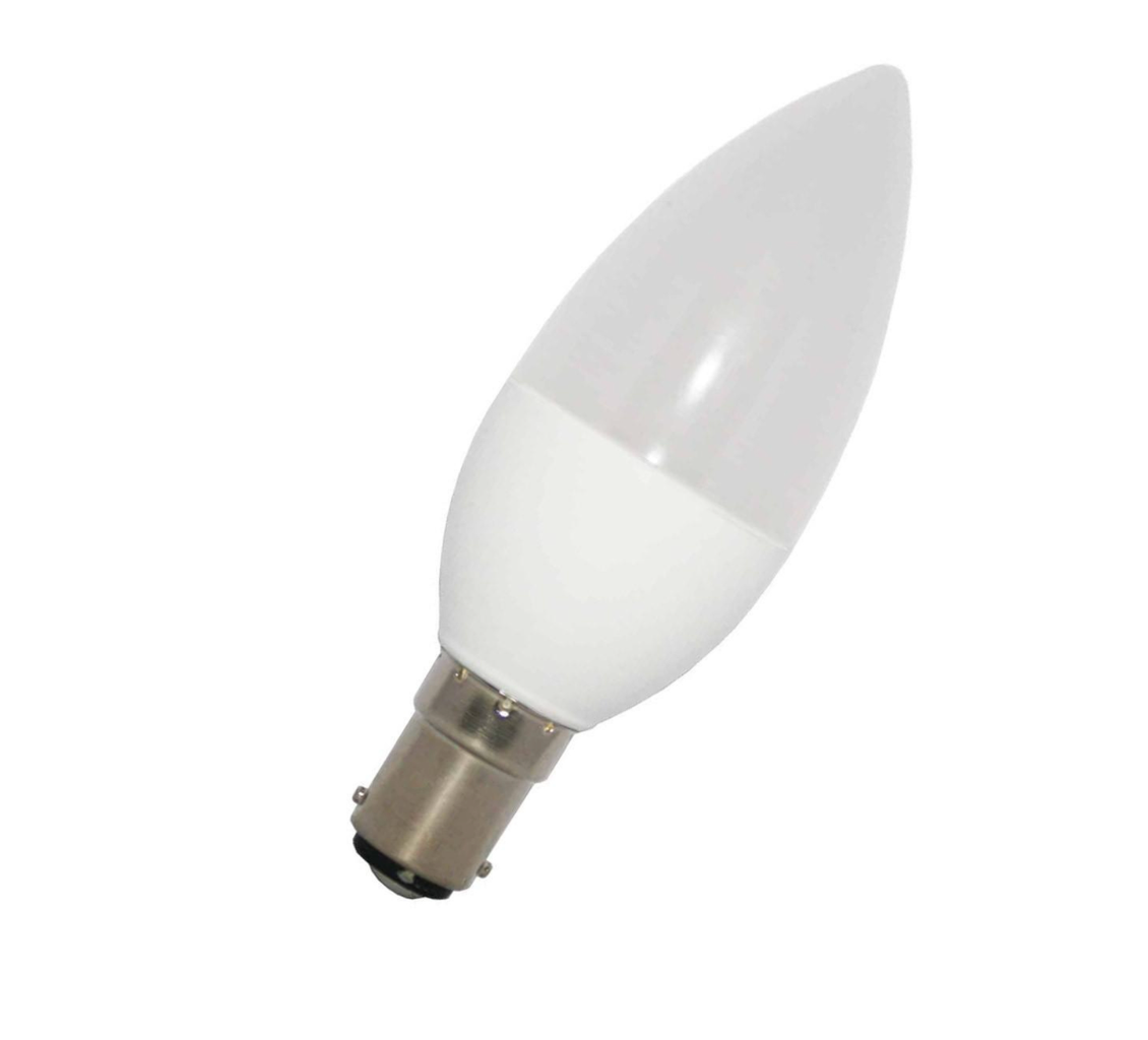Dimmable B15 LED Candle Bulb – 220V 5W | Warm & Cool White Chandelier Light for Home & Décor