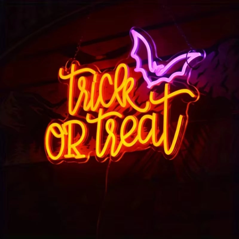 Trick or Treat Neon Sign 