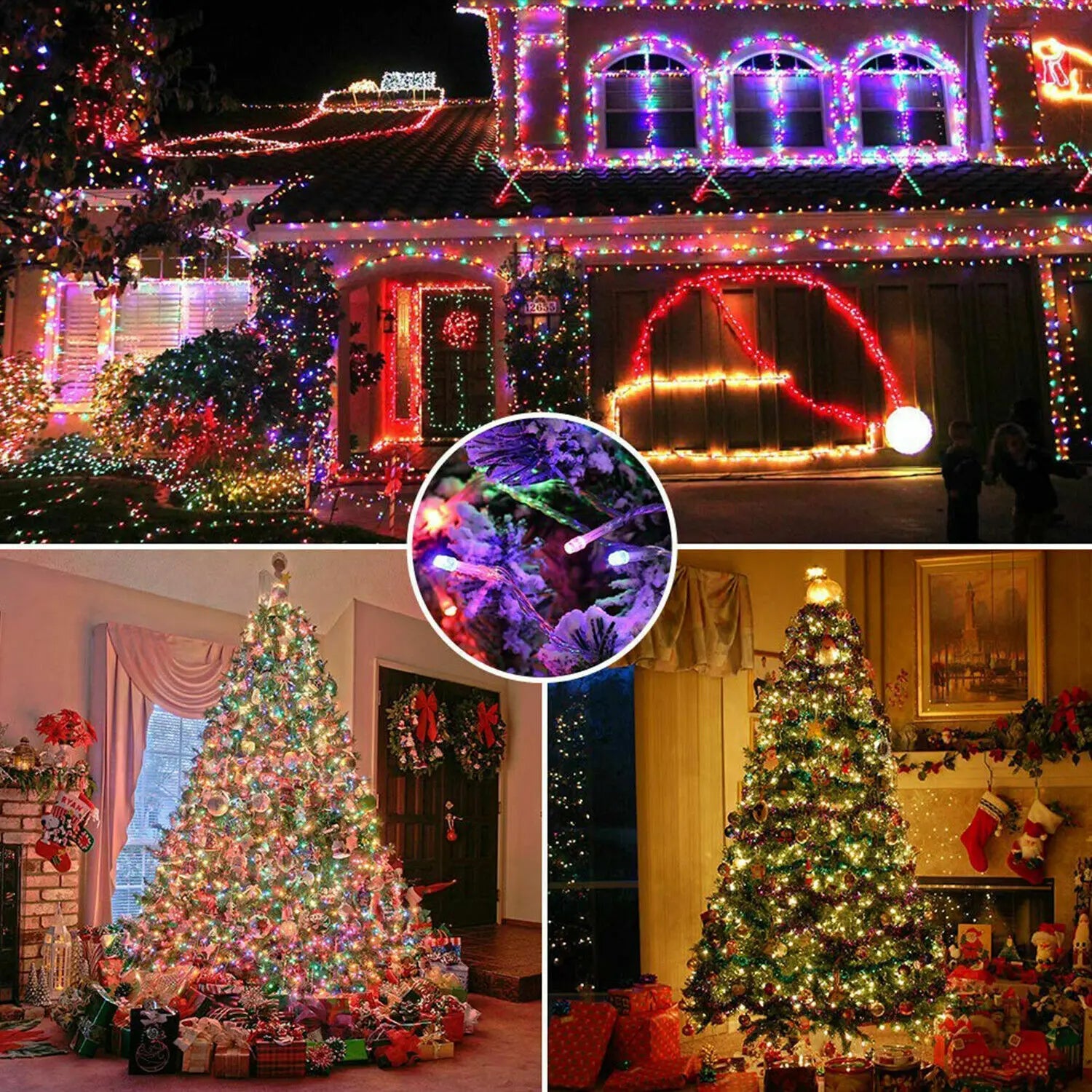 Solar Powered LED String Lights – 8 Modes | Waterproof Garden & Patio Fairy Lights with Long Runtime