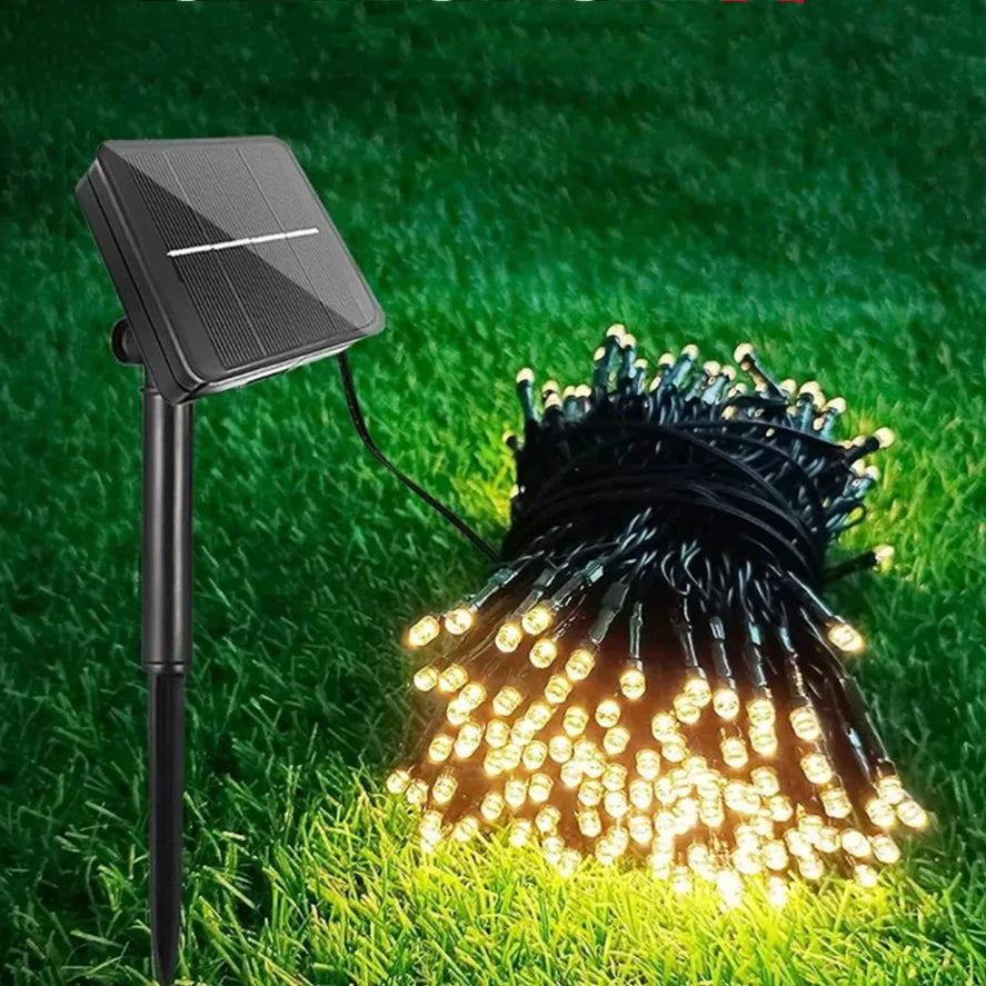 Solar Powered LED String Lights – 8 Modes, Waterproof Garden Fairy Lights | Outdoor Patio, Yard & Holiday Décor