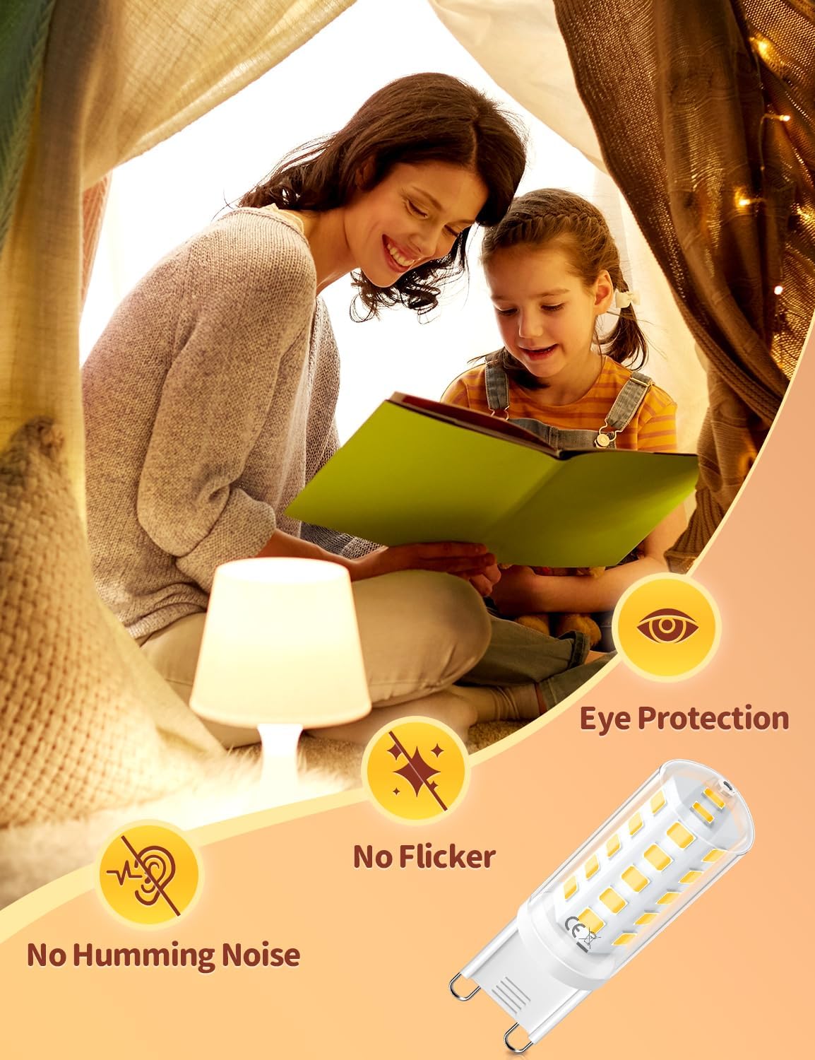G9 LED Bulb – 5W (500LM) | Warm White 3000K | Energy-Saving Halogen Replacement - 5 Pack