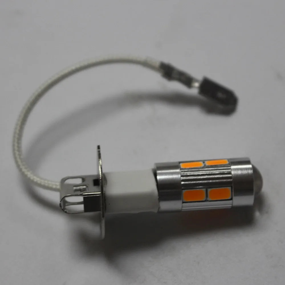 2pcs H3 LED Car Light Bulbs – 12V 5W | Long-Life, Shock-Resistant | Dashboard & Instrument Lighting
