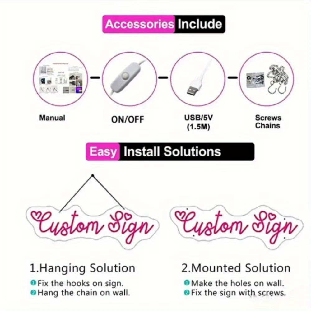Merry Christmas Neon Sign – LED USB Wall Décor Light | Festive Holiday Party Decoration