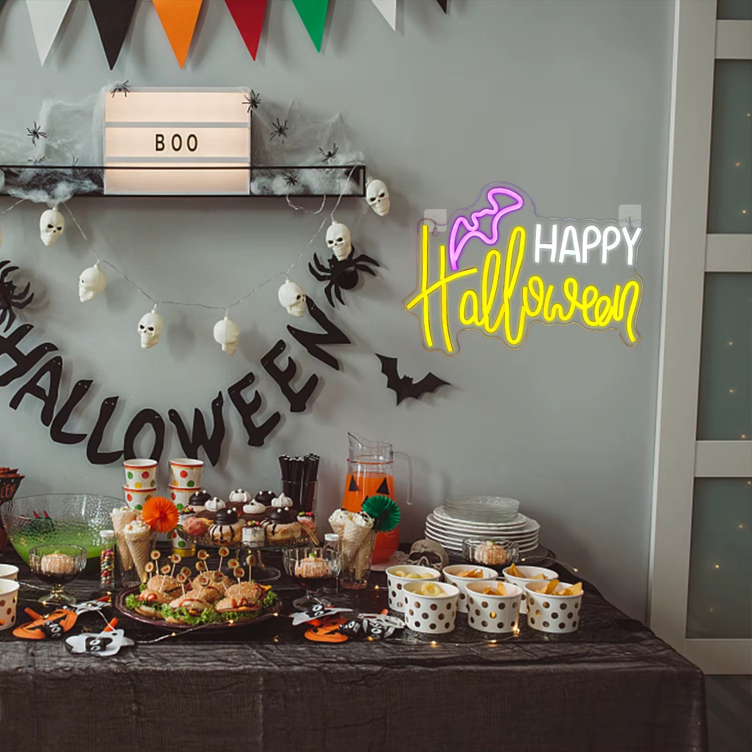 Happy Halloween LED Neon Sign 
