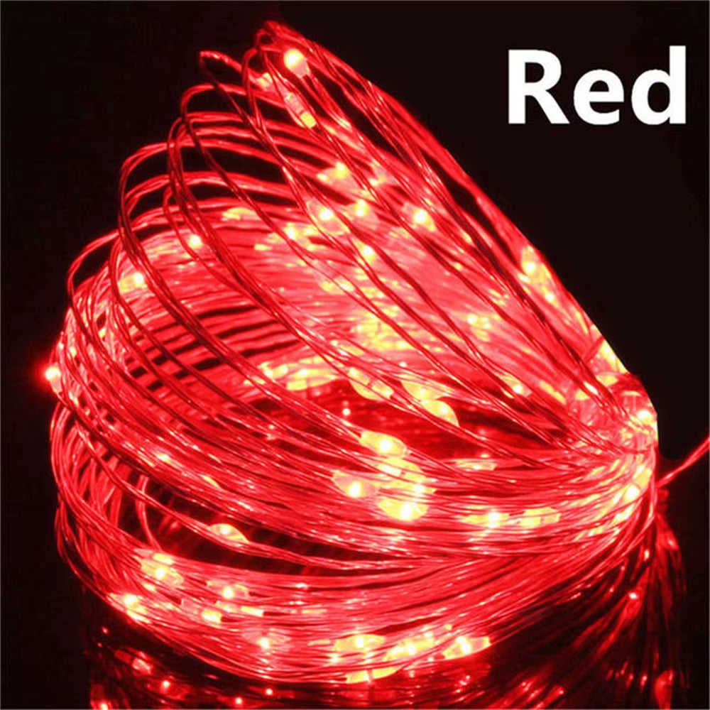 LED Copper Wire String Lights – USB & Battery Powered | Flexible Fairy Lights for Christmas, Home & Party Décor