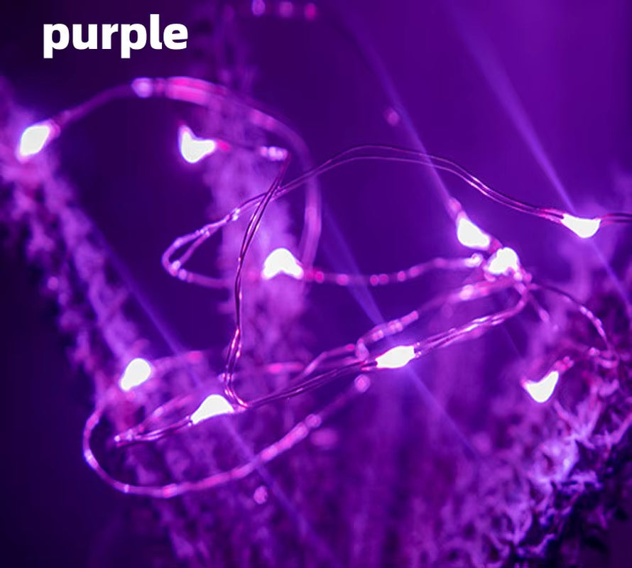 LED Copper Wire String Lights – USB & Battery Powered | Flexible Fairy Lights for Christmas, Home & Party Décor
