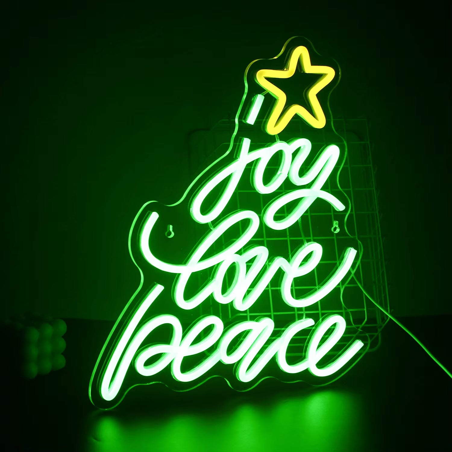 Christmas LED Neon Wall Sign – USB Powered Acrylic Light 