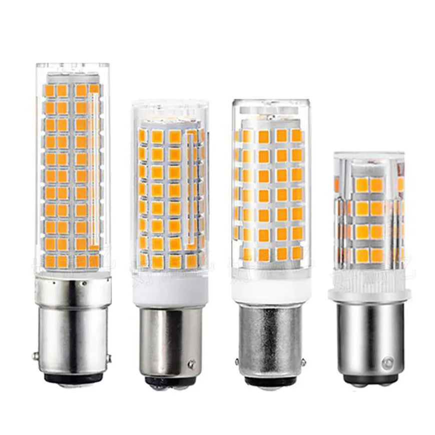 BA15D LED Bulb – 52/76/88/102/136 SMD Options | 6W–15W Energy Saving Light | Warm White or Cool White