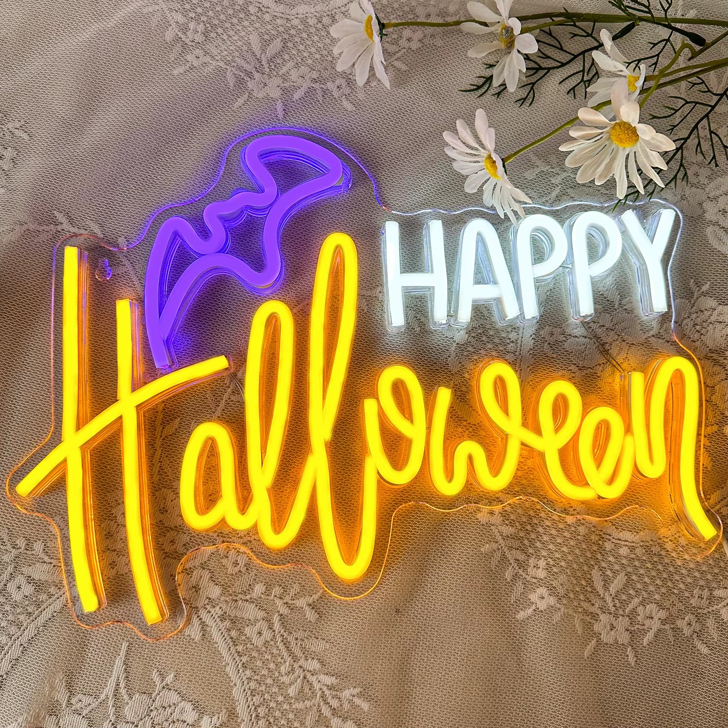 Happy Halloween LED Neon Sign 