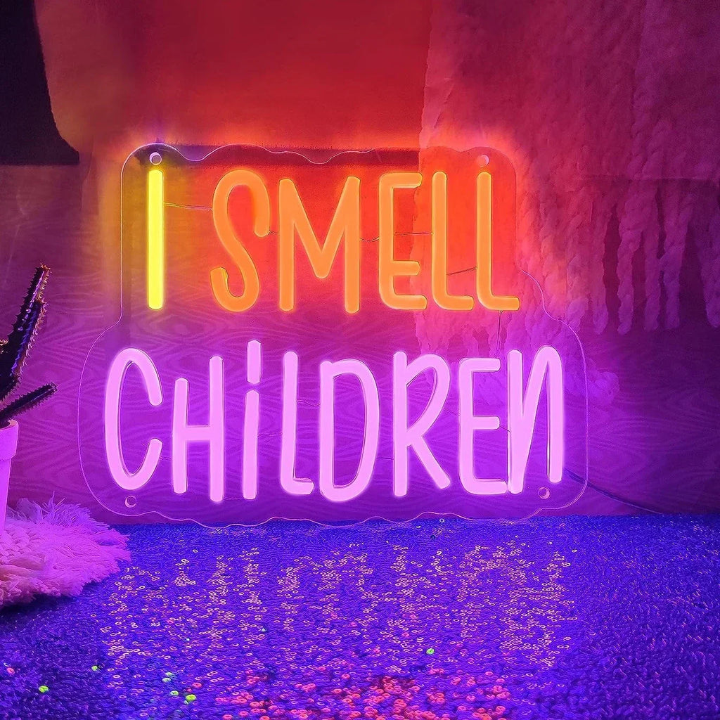 Halloween I Smell Children Neon Sign