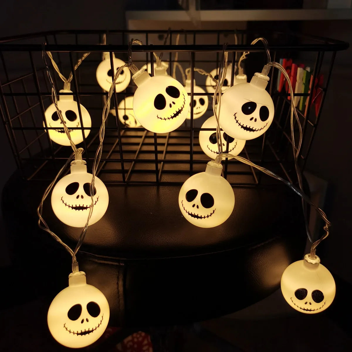 2025 Halloween Ghost String Lights LED 