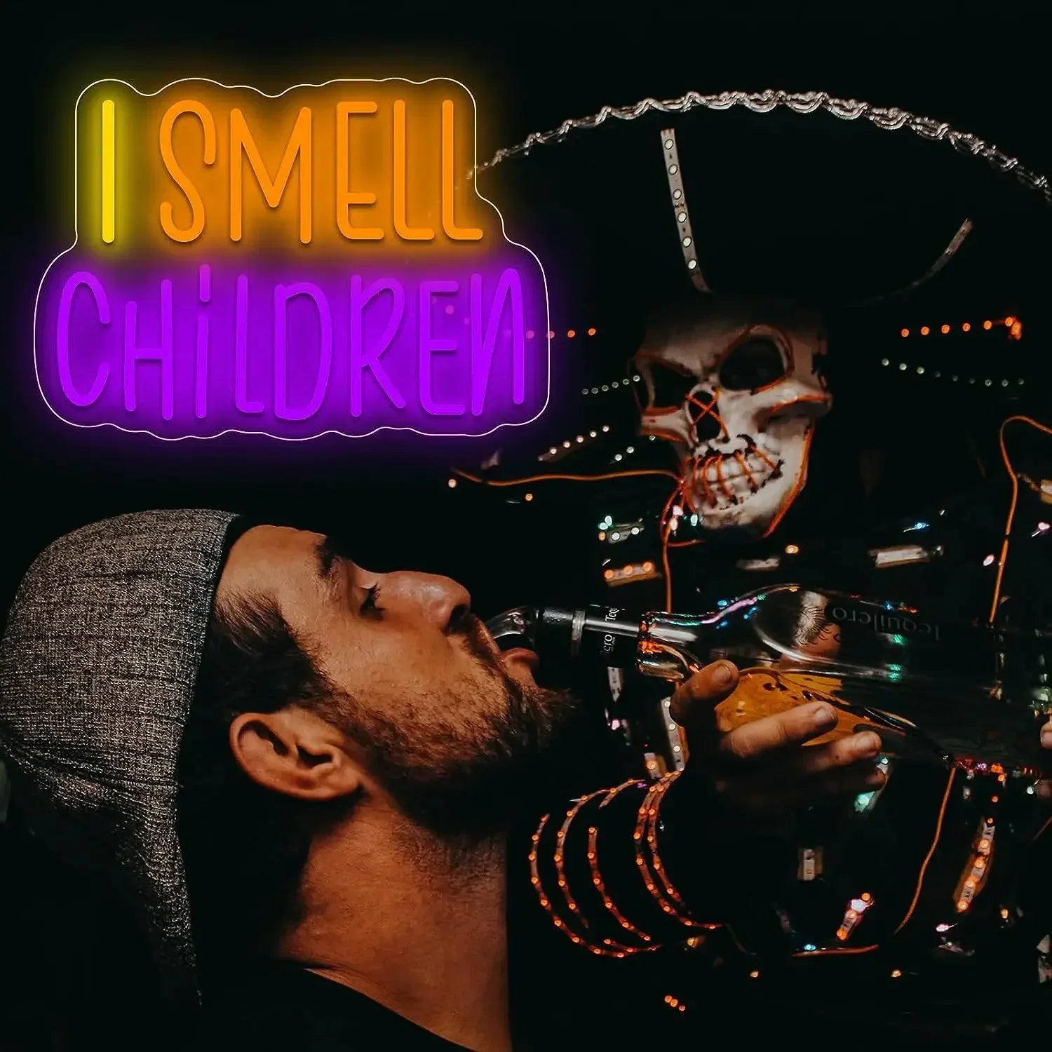 Halloween I Smell Children Neon Sign