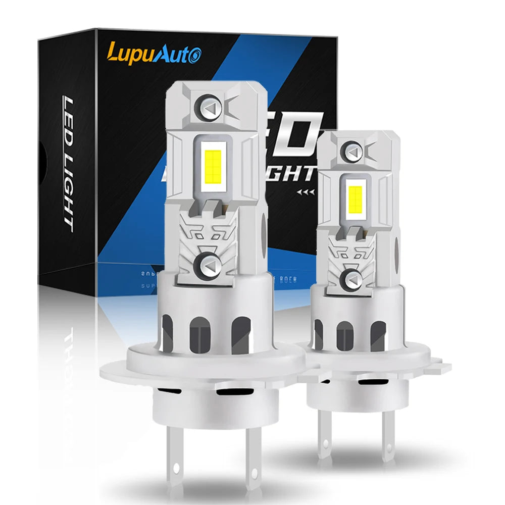 2PC LED Car Headlight Bulbs Kit – 20,000LM 80W | 6000K White | H4/H7/H11/9005/9006 | IP68 | Plug & Play