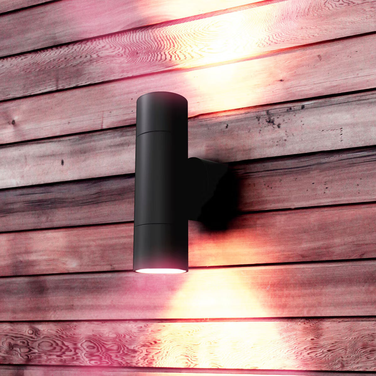 4lite WiZ Up & Down Smart Outdoor Wall Light – Colour Changing LED | GU10 | Alexa, Google & Siri Compatible | IP54