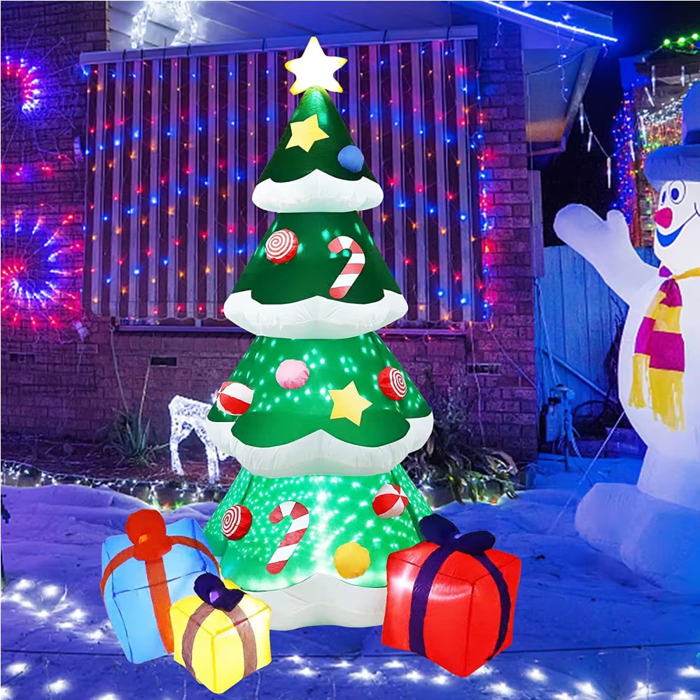 Inflatable Christmas Decoration – Polyester Fabric | EU/UK Plug | Indoor & Outdoor Holiday Display