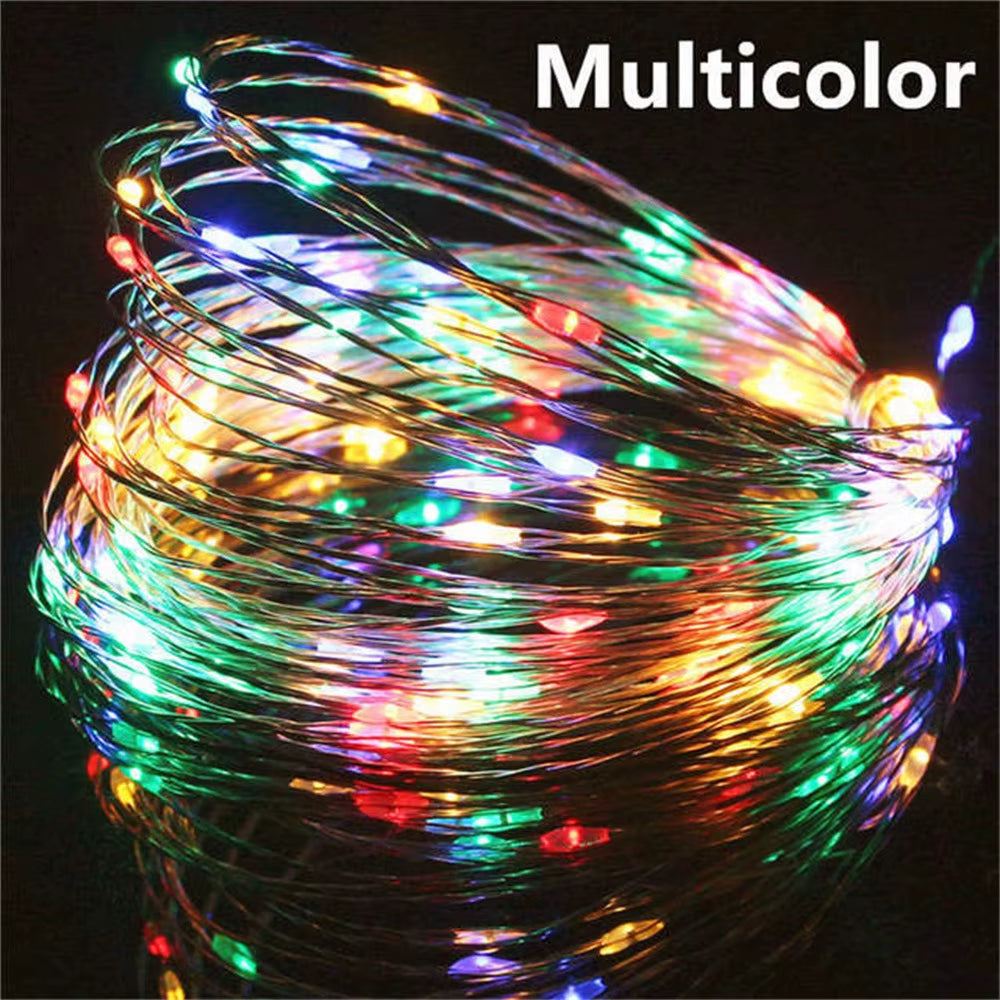 LED Copper Wire String Lights – USB & Battery Powered | Flexible Fairy Lights for Christmas, Home & Party Décor