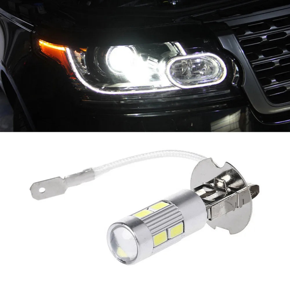 2pcs H3 LED Car Light Bulbs – 12V 5W | Long-Life, Shock-Resistant | Dashboard & Instrument Lighting