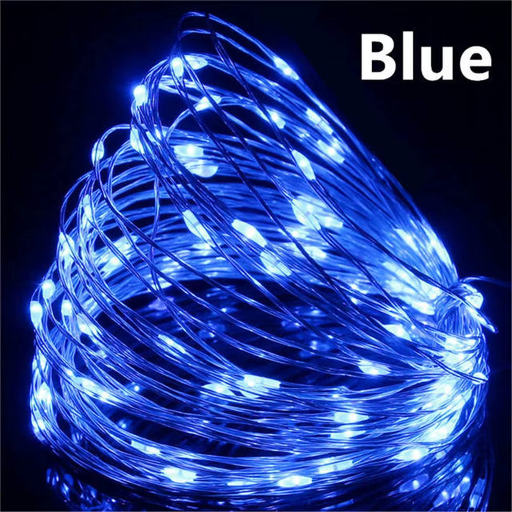 LED Copper Wire String Lights – USB & Battery Powered | Flexible Fairy Lights for Christmas, Home & Party Décor