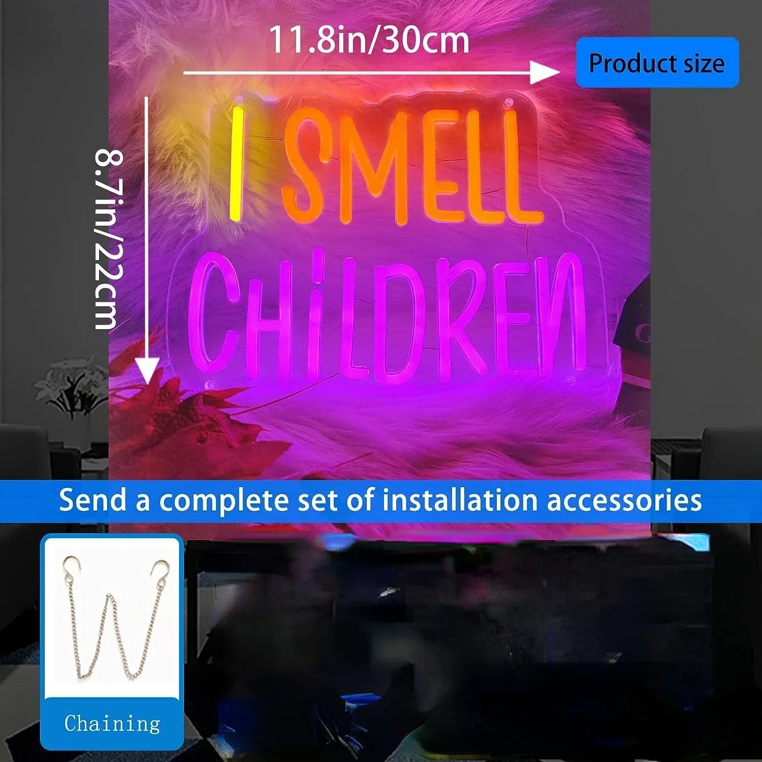 Halloween I Smell Children Neon Sign