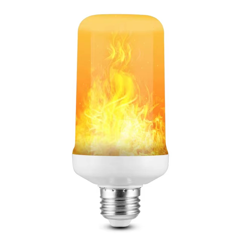 Multi-Function LED Flame Effect Bulb – 12W | E27 / B22 / E14 | 3 Modes | 1300K Firelight | Gravity Sensor