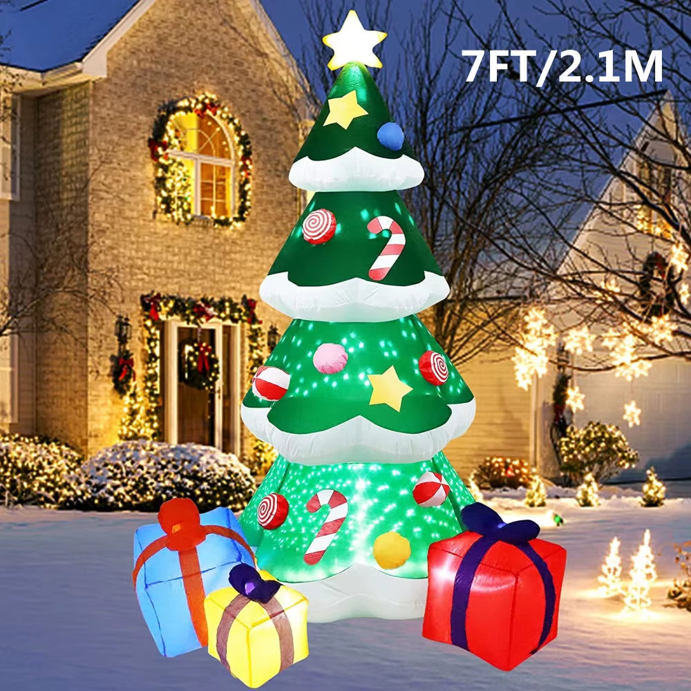 Inflatable Christmas Decoration – Polyester Fabric | EU/UK Plug | Indoor & Outdoor Holiday Display