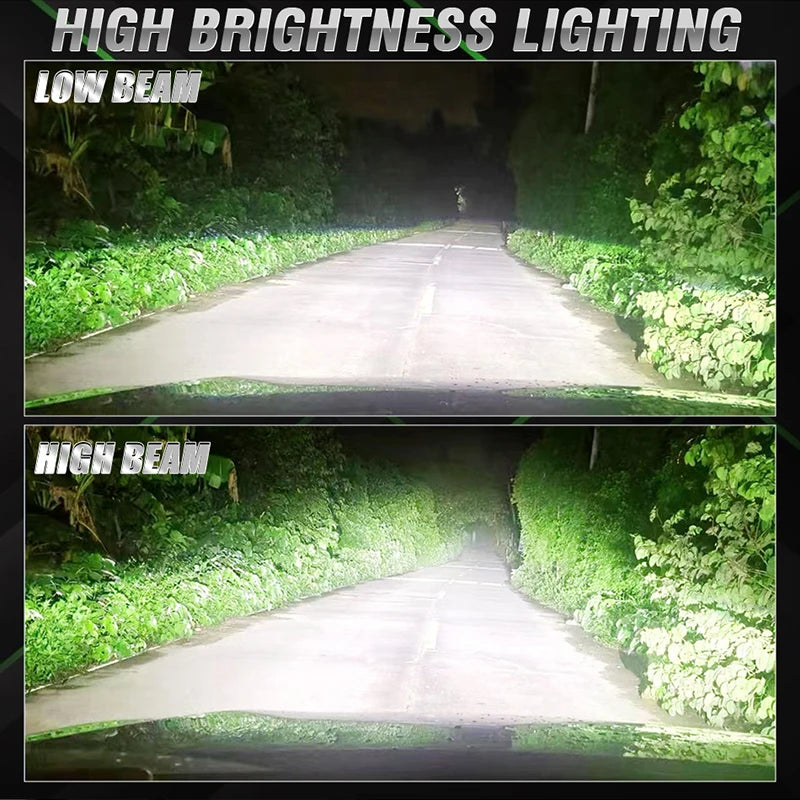 2PC H1 LED Car Headlight Bulbs – 30,000LM | 300W | 6000K White | CANBUS | IP68 Waterproof | Plug & Play